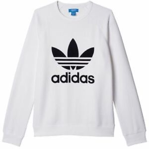 White Adidas Crewneck Sweatshirt !!